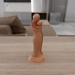 3D Mother and Daughter Decor with 3D Stl Files for Mothers Day & 3D Prints, Mothers Day Gift, 3D Printed Decor, Gift for Mother, Stl File