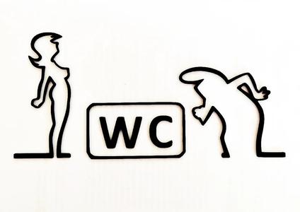 WC door hanger from “La Linea” Balum Balum.