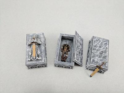 Sarcophagus with Removable Sword