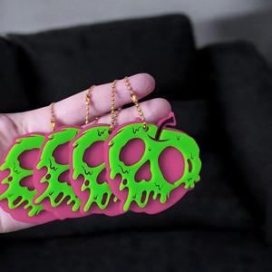 Melting Poison Apple Keychain 3D Print Stl File, Keychain 3D Print Files