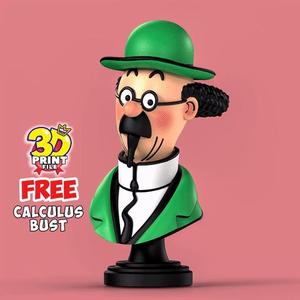 FREE Professor Calculus 3D Bust