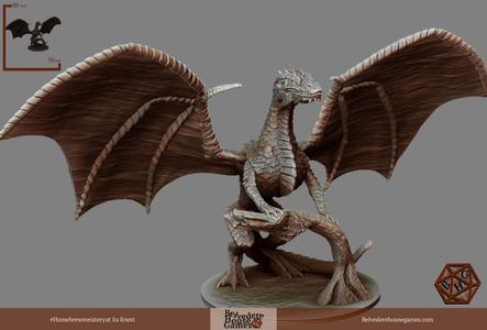 Adult Frost Dragon Pre-Supported Mini