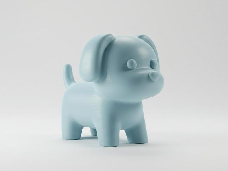 Minimalist Cute Dog Figurine