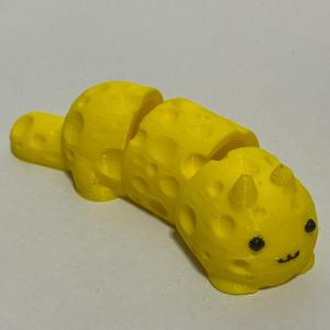 Print in place articulated cheese cat