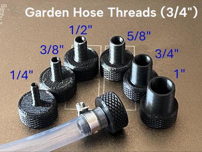 Female garden hose fitting with hose Barb adaptor