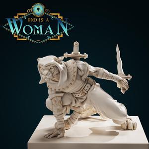 Tabaxi Rogue – Naomi – 28/32mm and 75mm