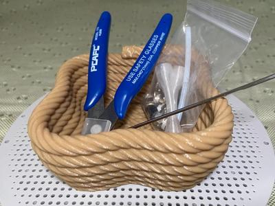 Flower-shaped Rope-Wrapped Storage Bowl