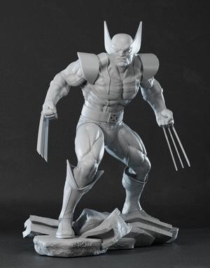 Wolverine 3D print Model Stl statue