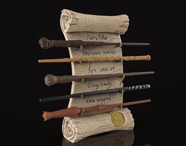 DUMBLEDORES ARMY WAND COLLECTION DISPLAY