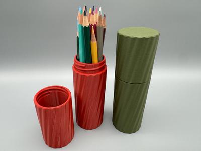 Pencil Case, Dose mit Gewinde Stifte edles Design