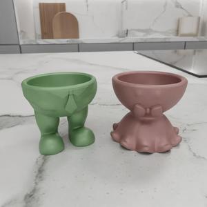 3D Egg Stand for Woman and Man with 3D Stl Files & Ball Stand, Easter Egg, 3D Printing, Egg Holder, 3D Printed Decor, Easter Decor