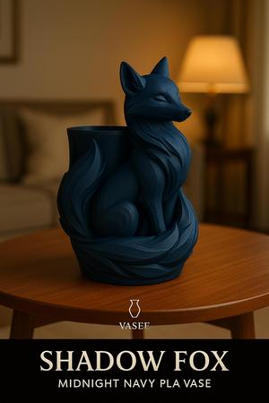 Fox-shaped vase art organizer for cozy style