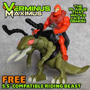 Verminus Maximus – Free 5.5″ MOTU/Origins Compatible Riding Beast!