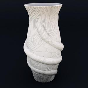 Snake Vase STL 3D Printer file, no supports, Multicolor Printing Available