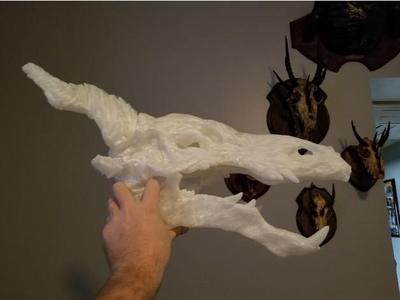 makerbot dragon skull for supersized print