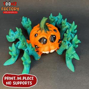 FLEXI PRINT-IN-PLACE PUMPKIN SPIDER ARTICULATED