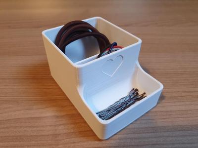 Hair Tie and Bobby Pin box