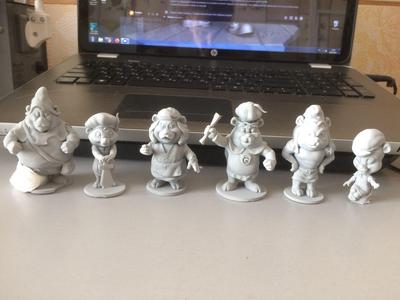Adventures of the GUMMI BEARS  set for 3d print very cheap