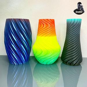 UNIQUE SPIRAL VASE SET VERSION TWO – 3 DESIGNS