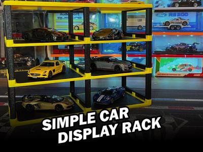 Simple Car Display Rack for Hot Wheels & 1/64 Cars