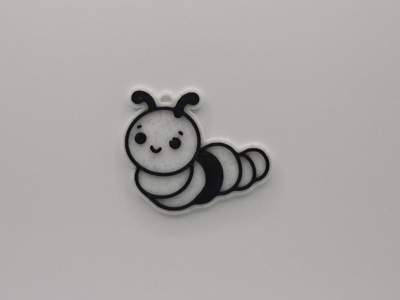 Cute Worm Keychain
