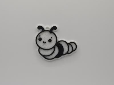 Cute Worm Keychain