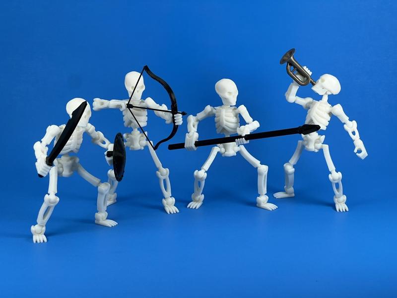 Poseable Skeleton Army