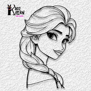Elsa wall art Disney Frozen fanart