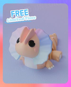 Flexi Dilophosaurus Dinosaur Keychain (Single Color)