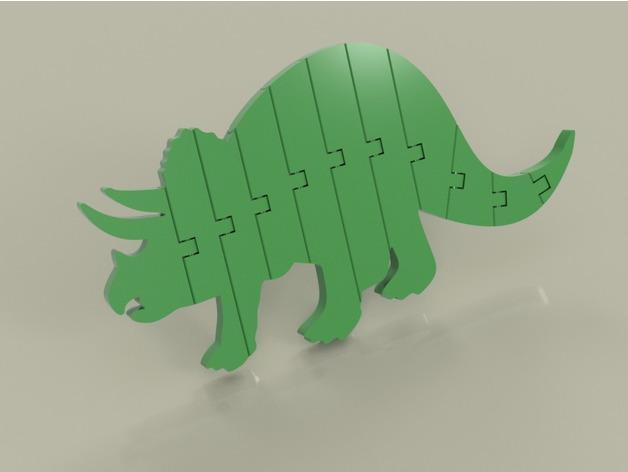 Flexi Articulated Triceratops