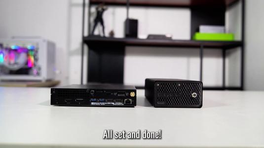 RTX A2000 OCuP4 V2 Enclosure Oculink eGPU dock