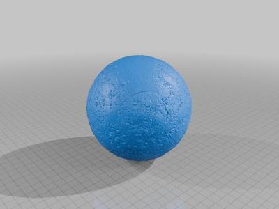 3d model of Mercury without thickness - print with infill