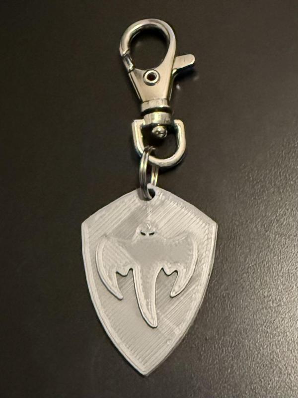 Koenigsegg Ghost Logo Shield Keychain