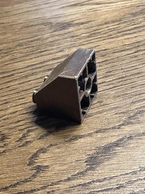 Lego Duplo Small Roof 2x2x2 Stright - model oversized to eliminate shrinkage, no support needed