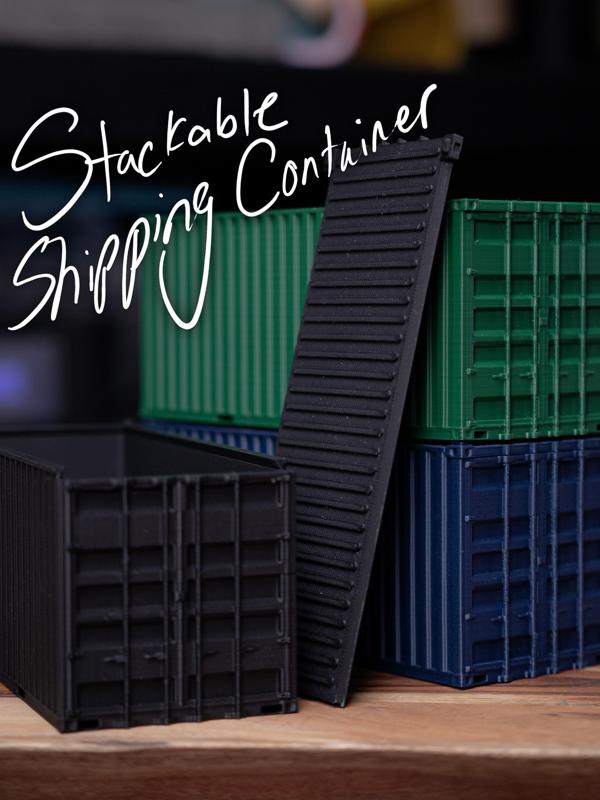 Stackable Shipping Container Desk Storage Compartment 