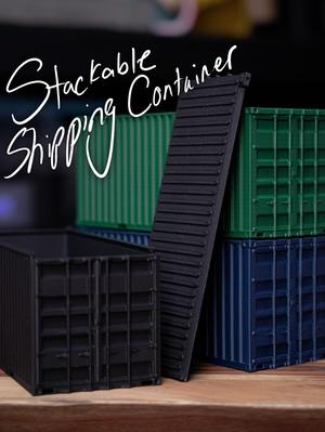 Stackable Shipping Container Desk Storage Compartment 