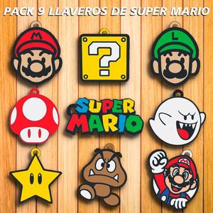 PACK LLAVEROS DE " SUPER MARIO " - MARIO BROS - KEY CHAIN