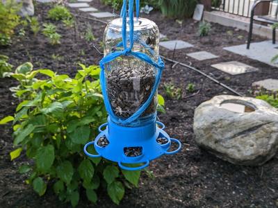 Mason Jar Bird Feeder