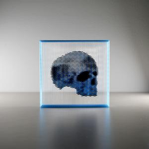 Fragmented Skull String Art
