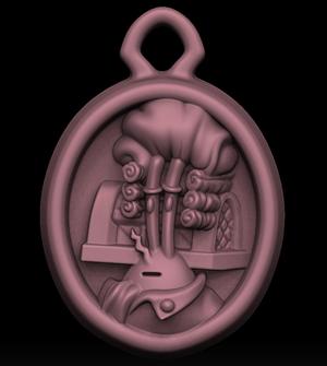 Eugene Krabs Bas-relief Keychain Sponge Bob