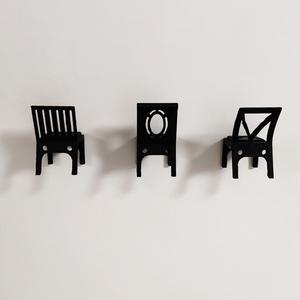 Chair-Shaped Wall Hooks