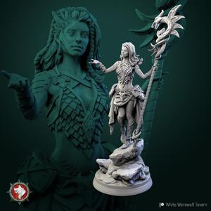 Nala the Dragon Lordess 75 mm and 32 mm pre-supported