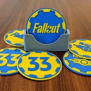 Fallout TV show inspired coasters.