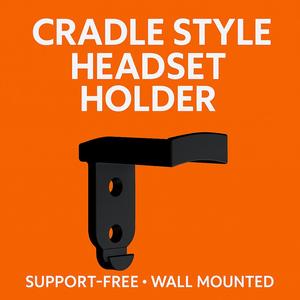 Wall-Mounted Headset Cradle – Compact, Support-Free (S + XS Size)