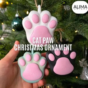 Cat Paw Christmas Ornament