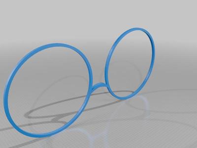 Fursuit circle glasses modification