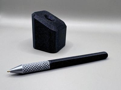 Modern Ballpoint Pen with Penholder