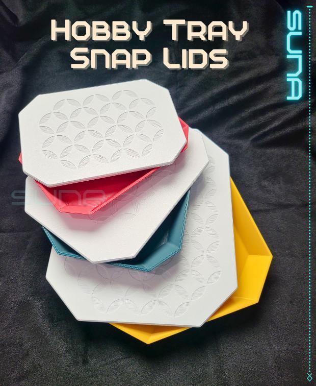 Snap-On Lid Set for Hobby Trays – Simple, Sturdy, and Stackable