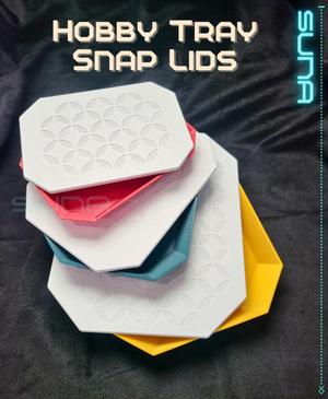 Snap-On Lid Set for Hobby Trays – Simple, Sturdy, and Stackable
