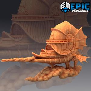 Nautiloid Air Ship / Space Spelljammer / Mind Eater Mothership